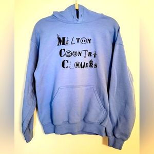 Blue hoodie size medium. Cotton